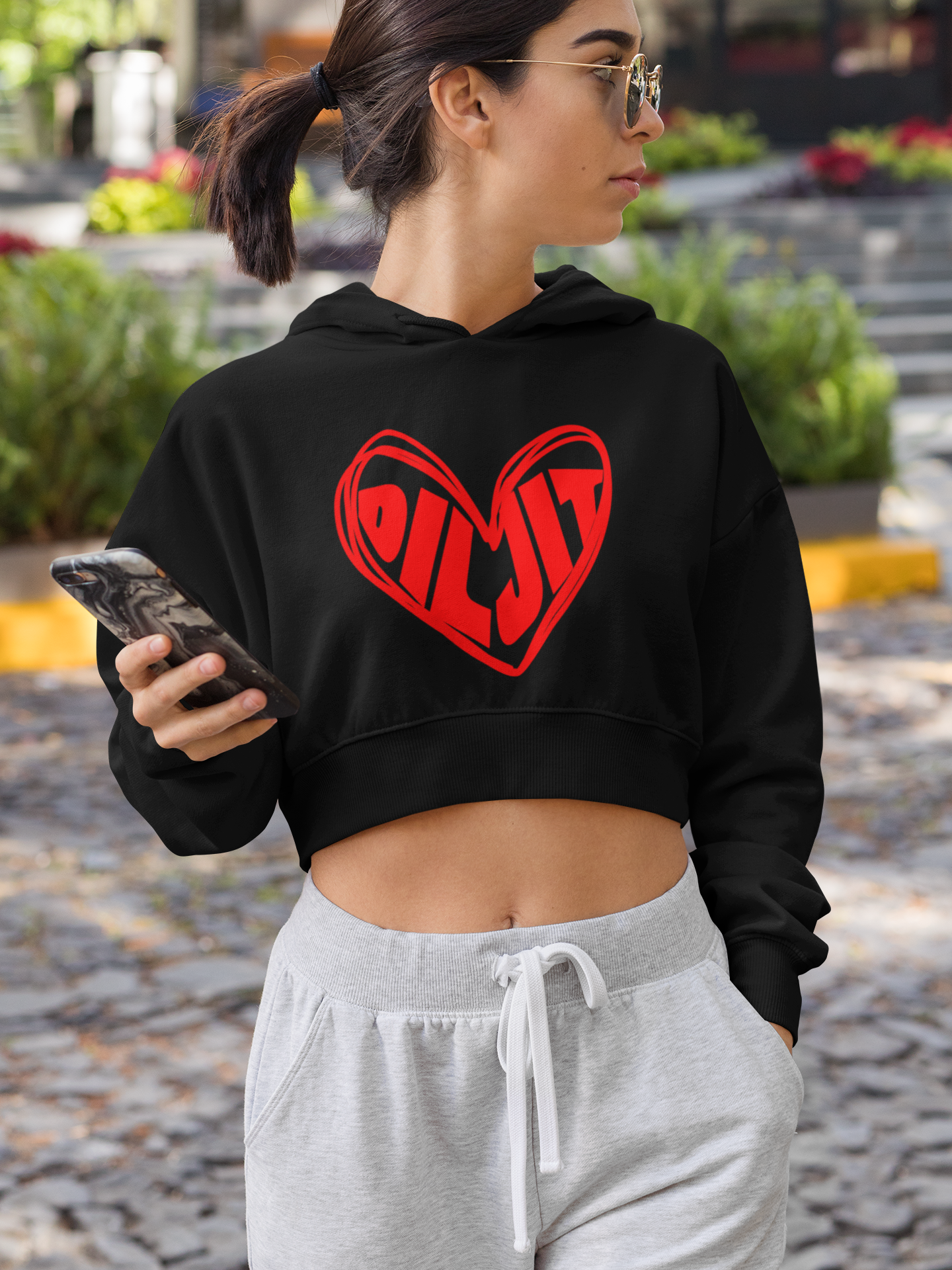 DILJIT Crop Hoodie